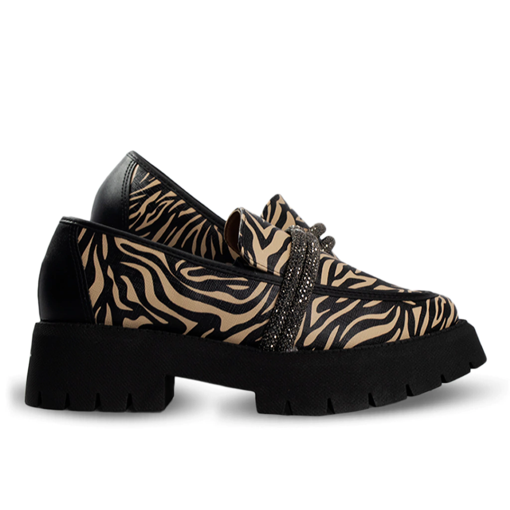 Sapato Vizzano Casual Napa Zebra Feminino - loja online
