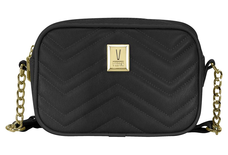 Bolsa Vizzano Tiracolo Bag Napa Soft Strech Preta