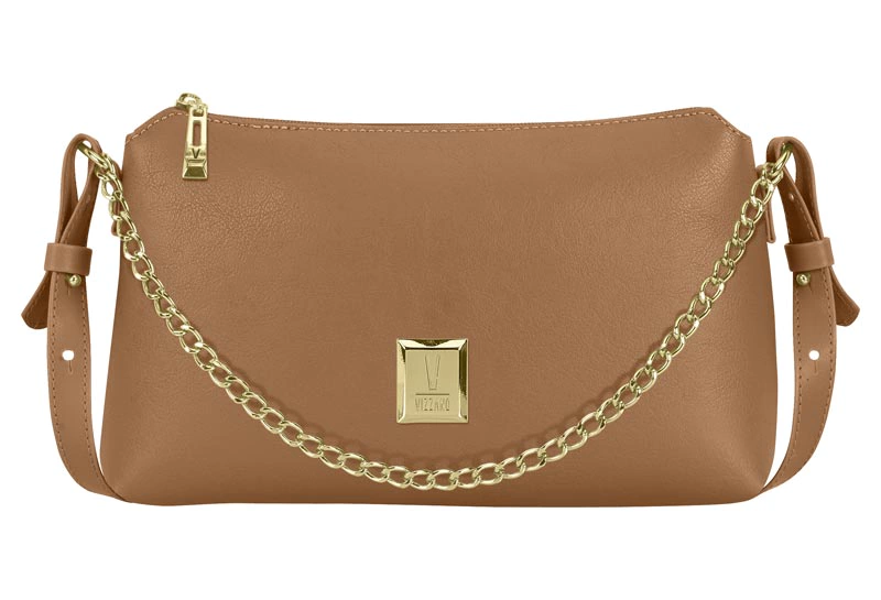 Bolsa Vizzano Tiracolo Napa Soft Strech Caramelo