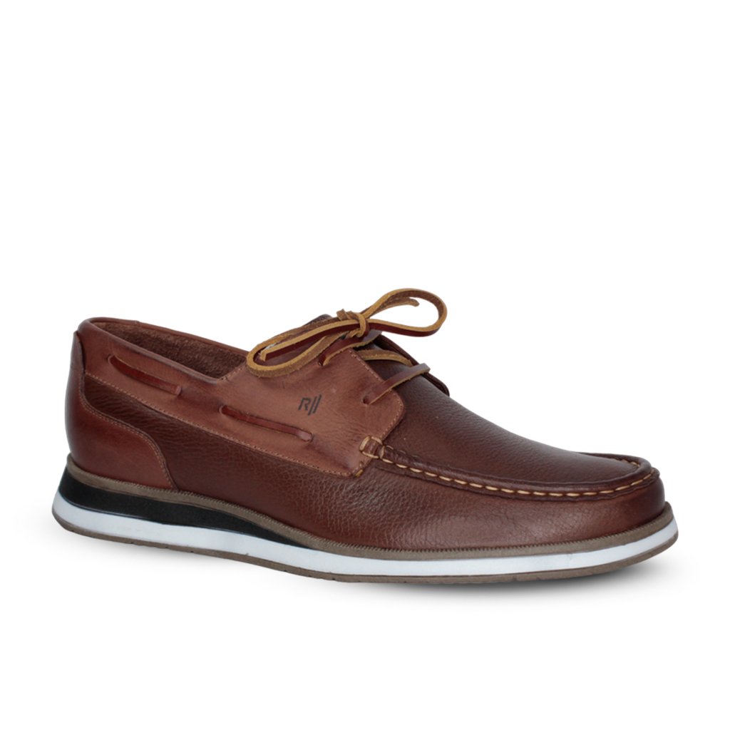 Sapato Rafarillo Sport Em Couro Havana Masculino Marrom