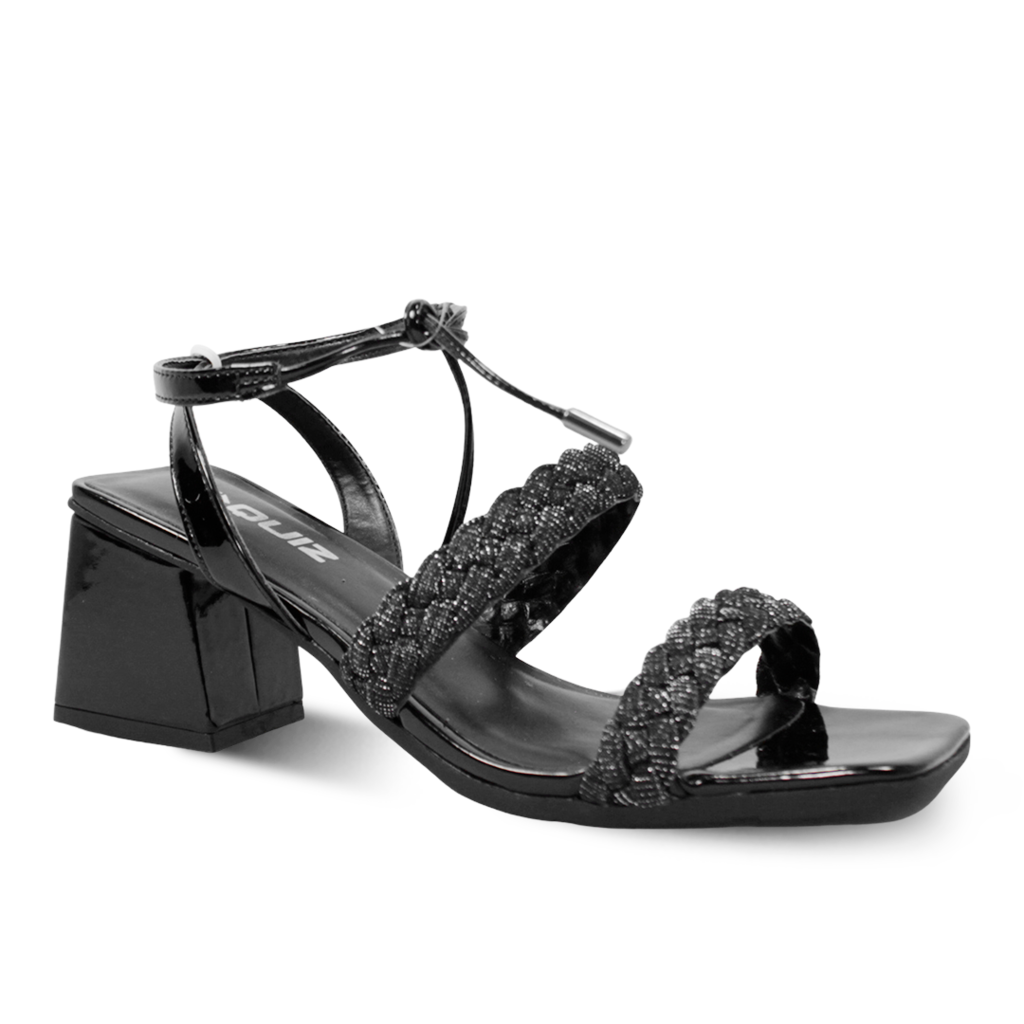 Sandália Quiz Lurex Glam Feminina