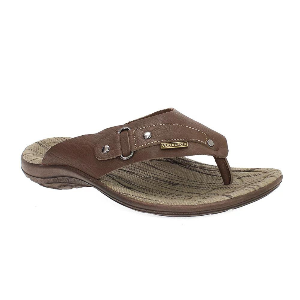 Chinelo Vudalfor Couro Masculino