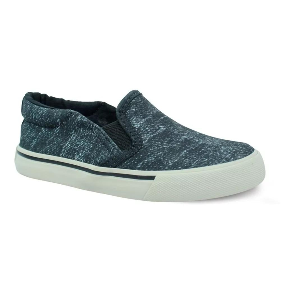 Tênis Diversão Slip Canvas Jeans Menino