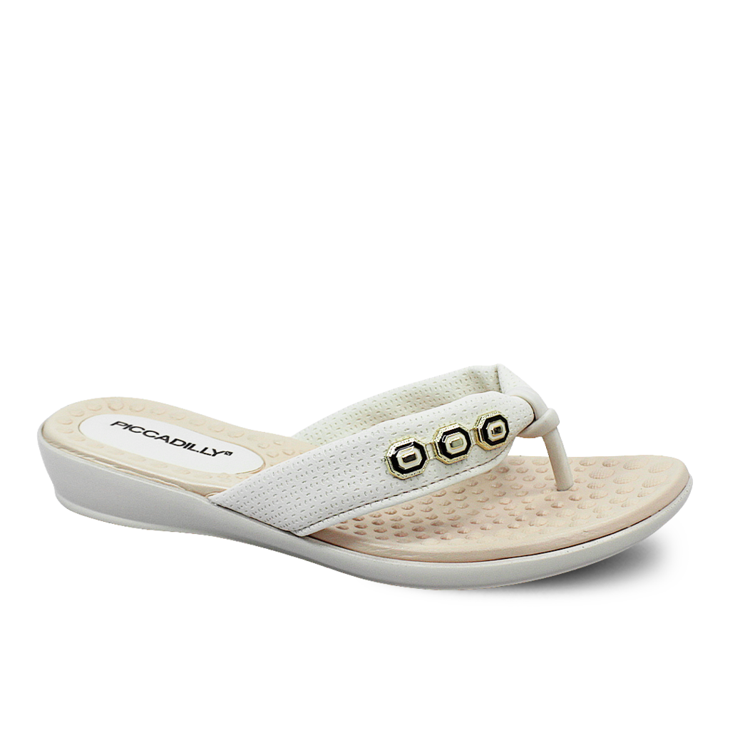 Chinelo Piccadilly Wide Fit Napa Stretch Feminino