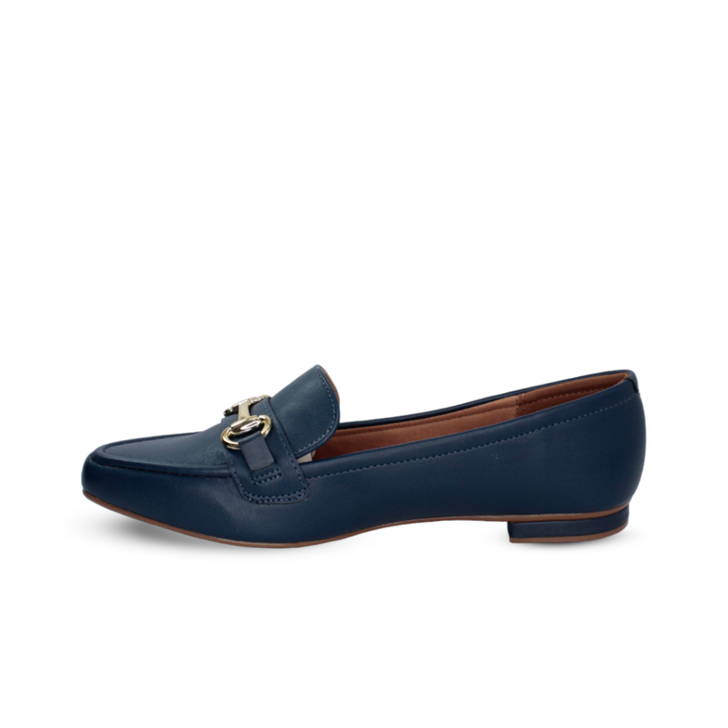 Sapato Vizzano Mocassim Napa Pélica Feminino Marinho - comprar online