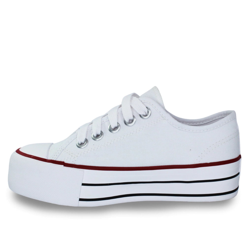 Tênis Street Platform Casual Lona Feminino - comprar online