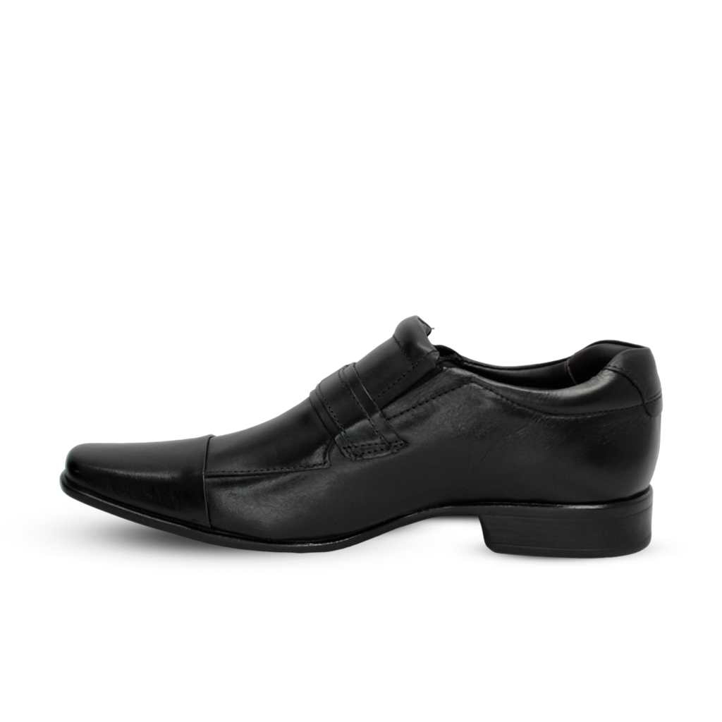 Sapato Rafarillo Social Em Couro Trabalhado Masculino Preto - comprar online