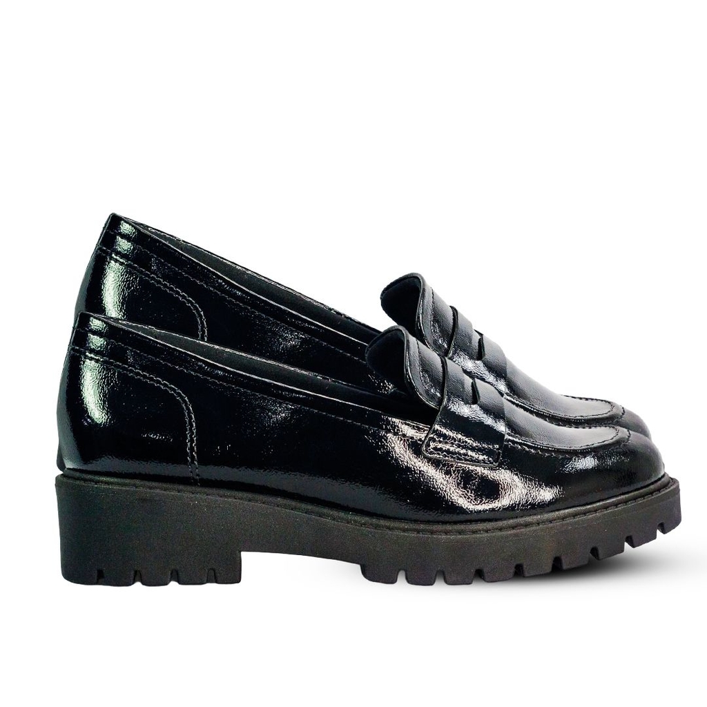 Sapato Comfortflex Mocassim Verniz Feminino - loja online