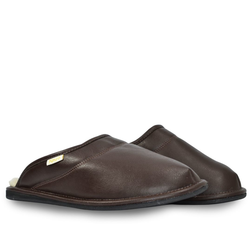 Chinelo Katurê Napa Lã Sola Eva Masculino Café -  Marsol Calçados 