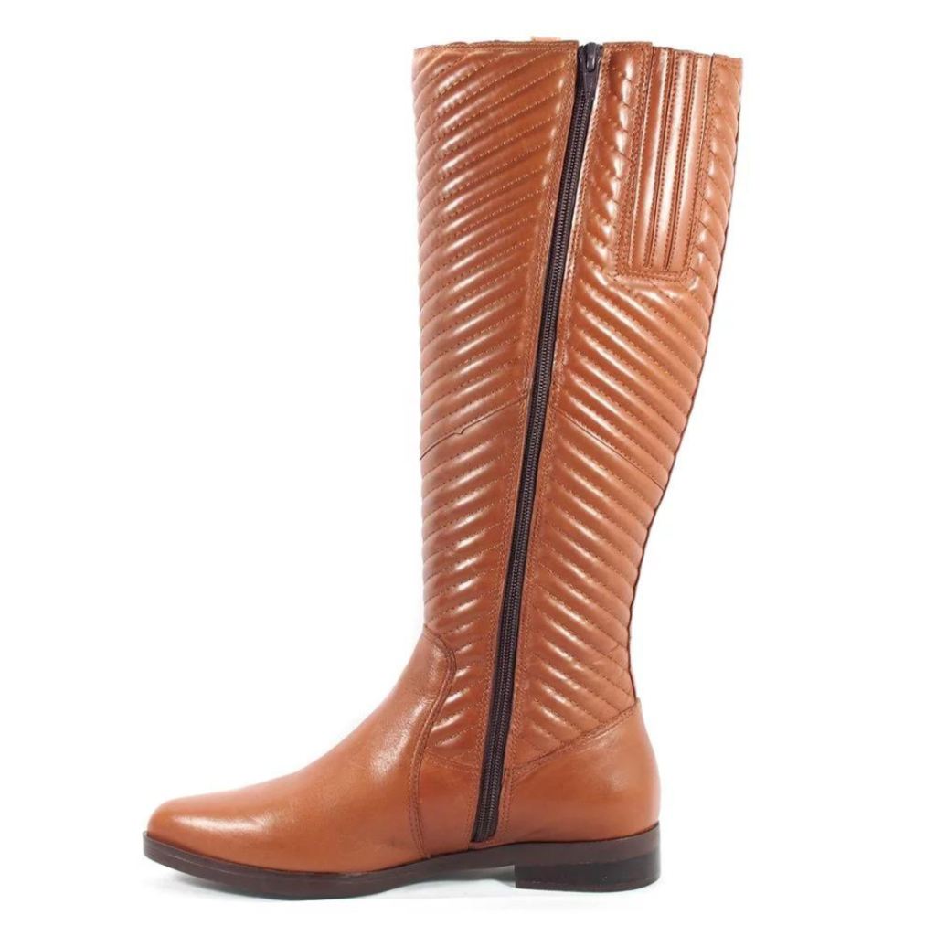 Bota Parô Cano Longo Couro Feminina - comprar online