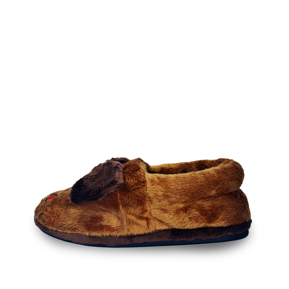 Pantufa Fênix Pelúcia Cão Menino Marrom - comprar online