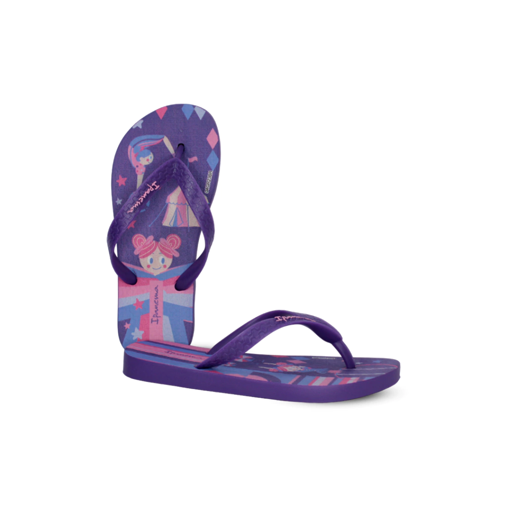 Chinelo Ipanema De Dedo Temas Menina Roxo -  Marsol Calçados 