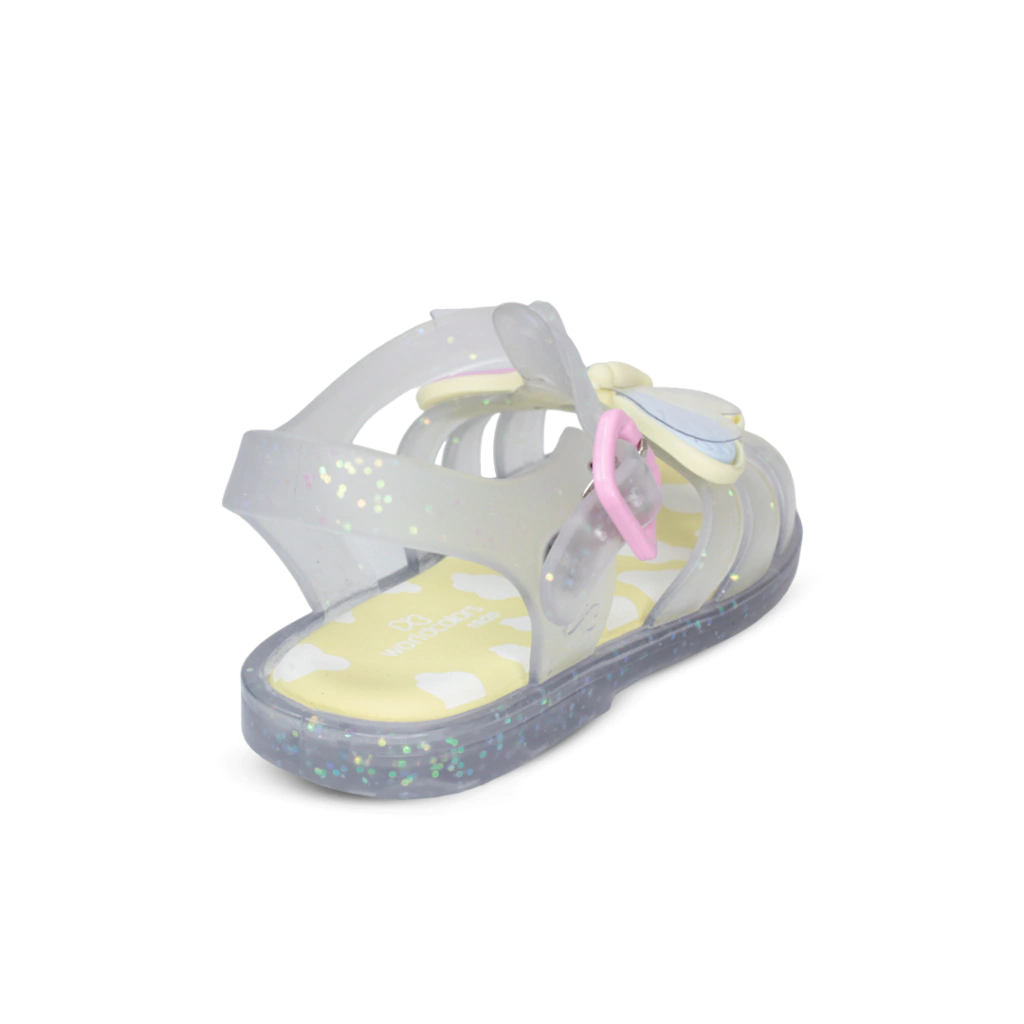 Sandália World Colors Baby Alice Menina Transparente -  Marsol Calçados 