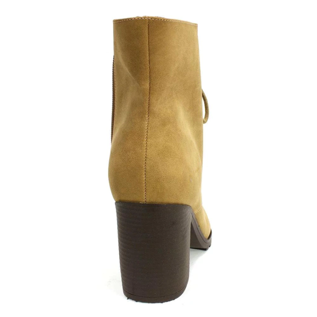 Bota Coturno Bebecê Stone Ambar Feminina -  Marsol Calçados 