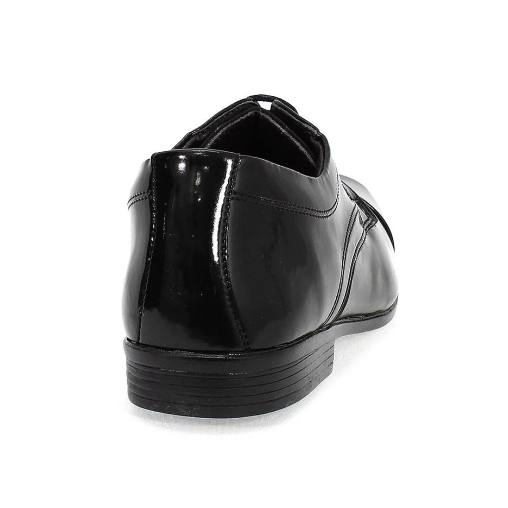 Sapato Social Bertelli Cadarço Menino Preto -  Marsol Calçados 