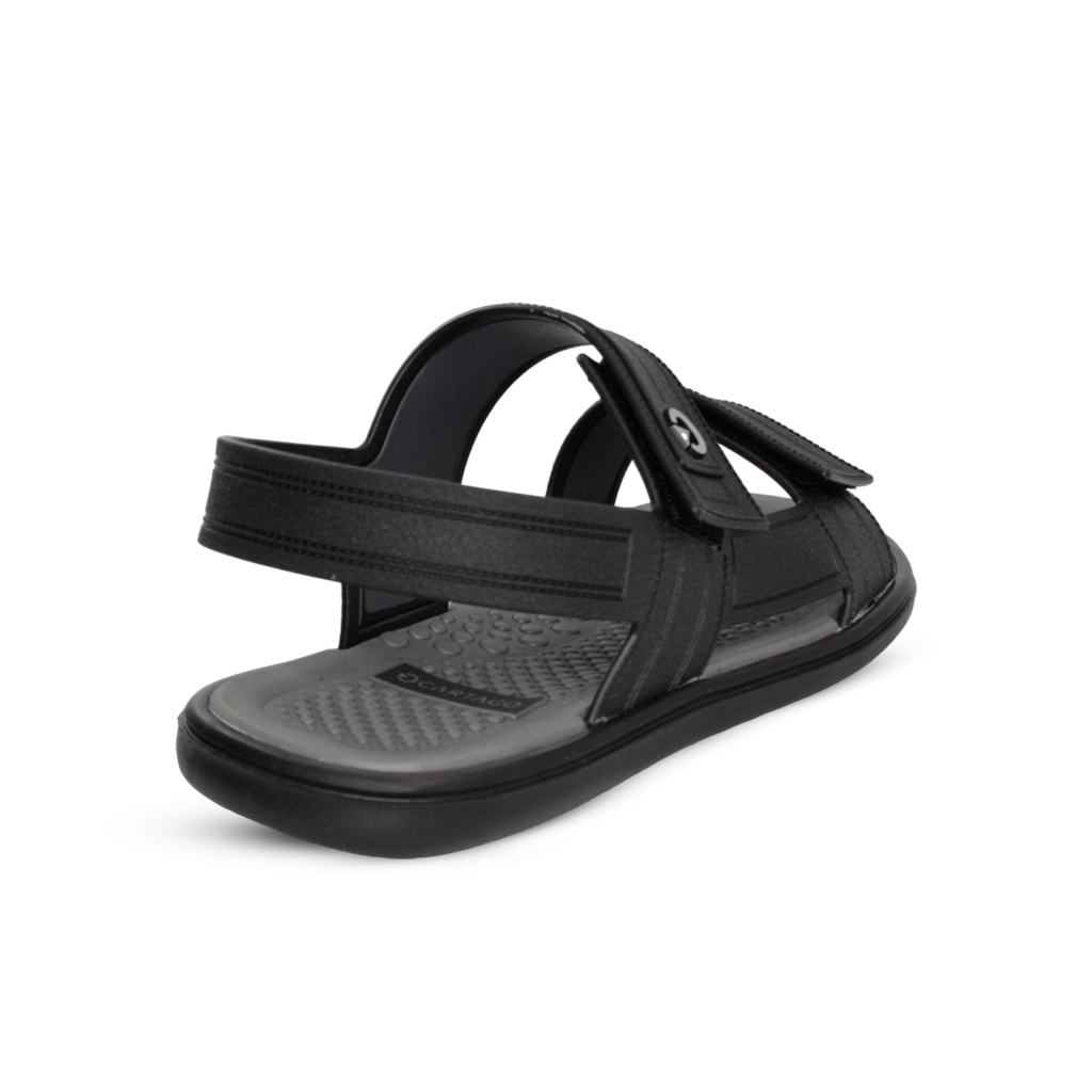 Sandália Cartago Veneto Masculina Preto -  Marsol Calçados 