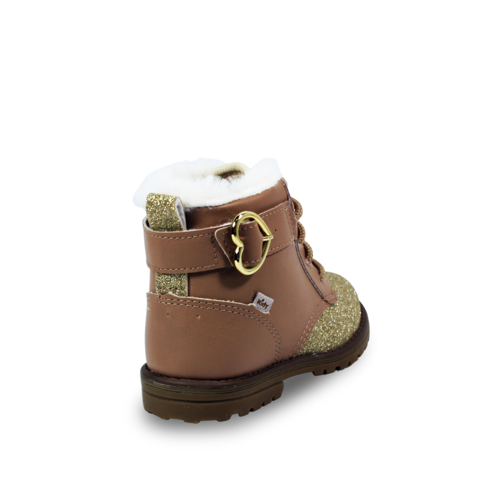 Bota Kidy Baby Fashion Napa Brilho Menina -  Marsol Calçados 