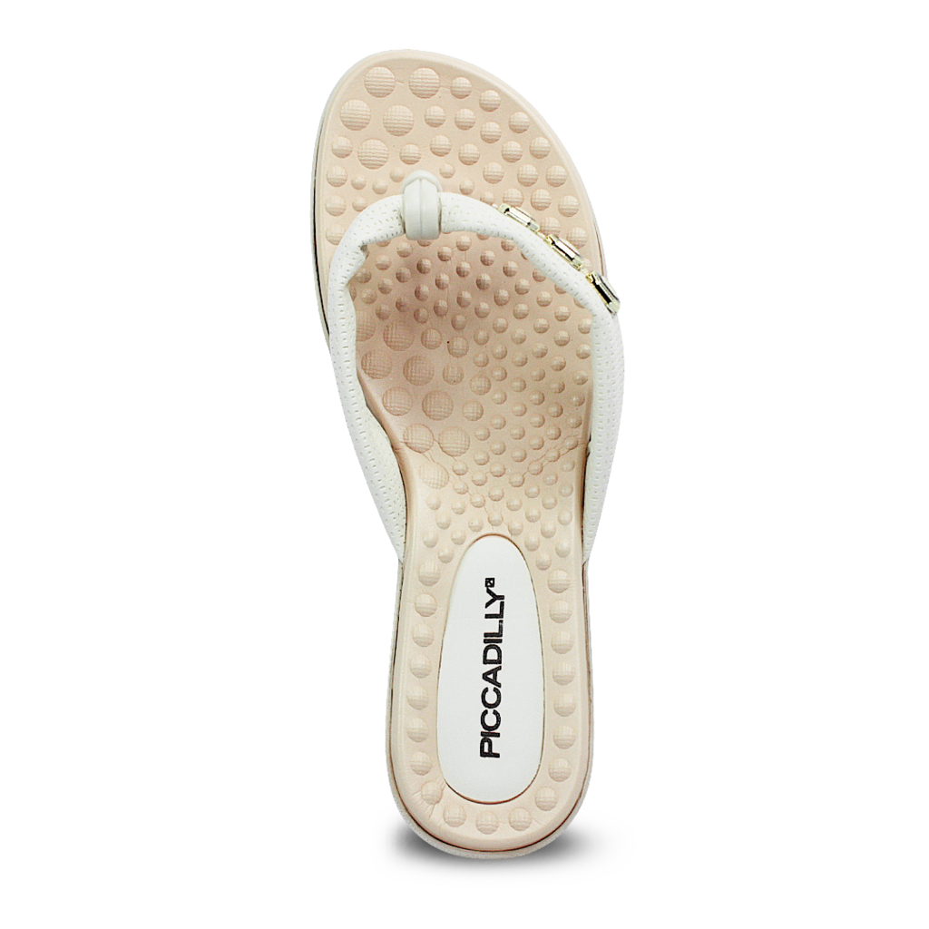 Chinelo Piccadilly Wide Fit Napa Stretch Feminino -  Marsol Calçados 