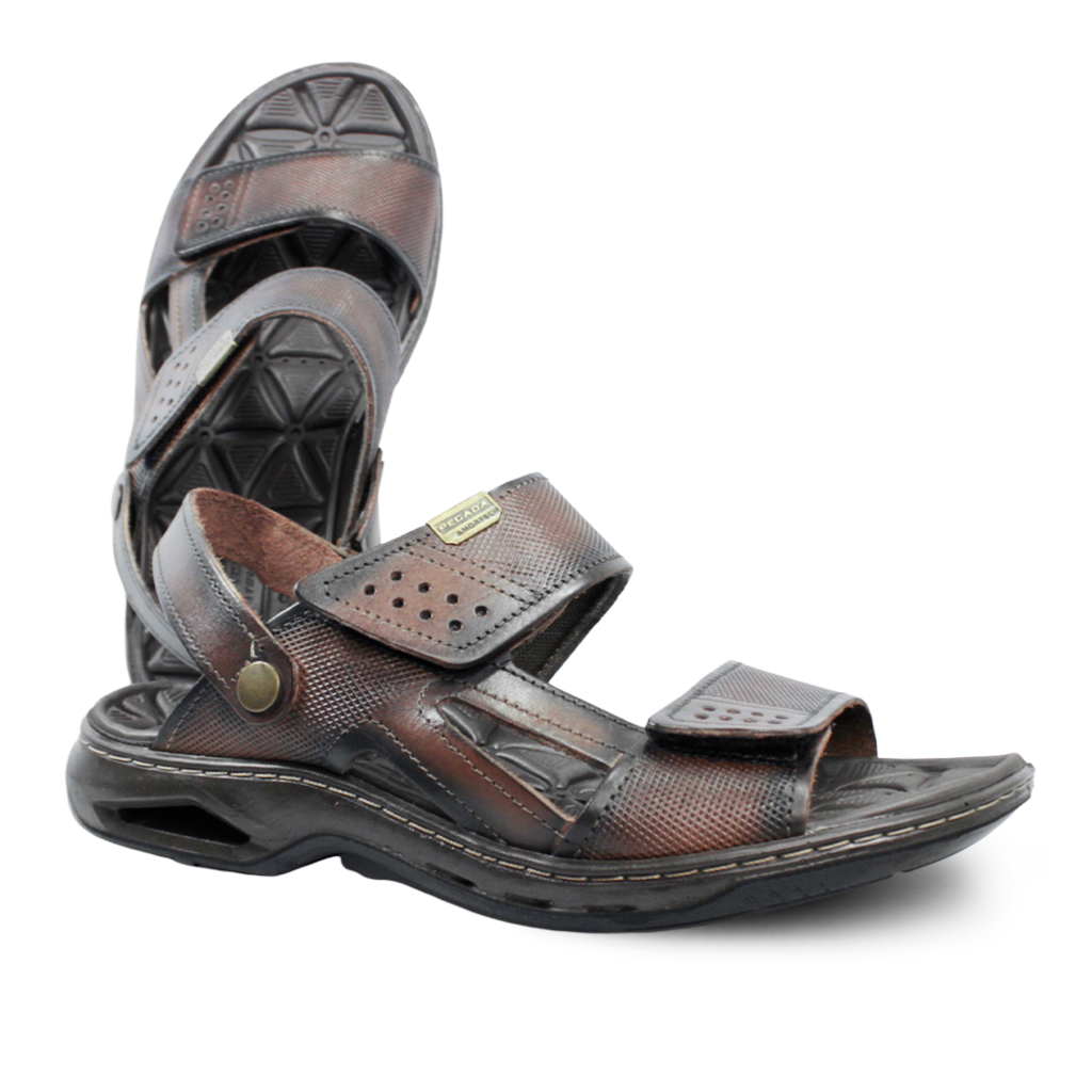 Sandália Pegada Anilina Couro Masculina -  Marsol Calçados 