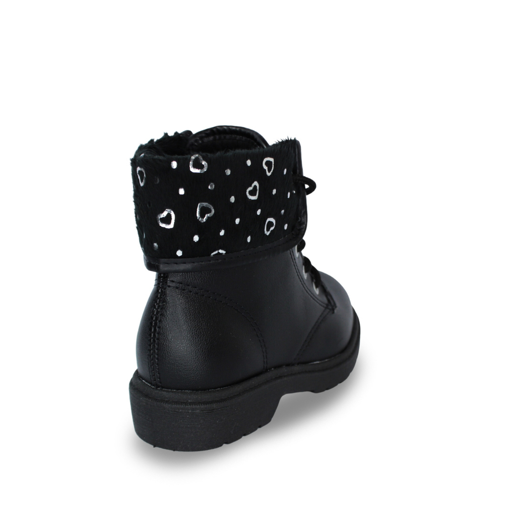 Bota Coturno Molekinha Napa Love Menina -  Marsol Calçados 