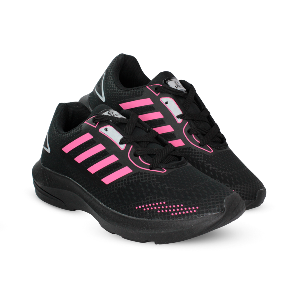 Tênis Speed Jogging Tecido Feminino Preto - loja online