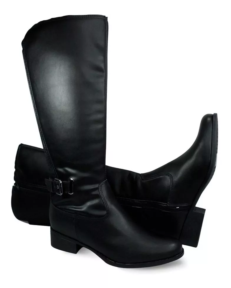 Bota Via Uno Montaria Cano Alto Feminina -  Marsol Calçados 