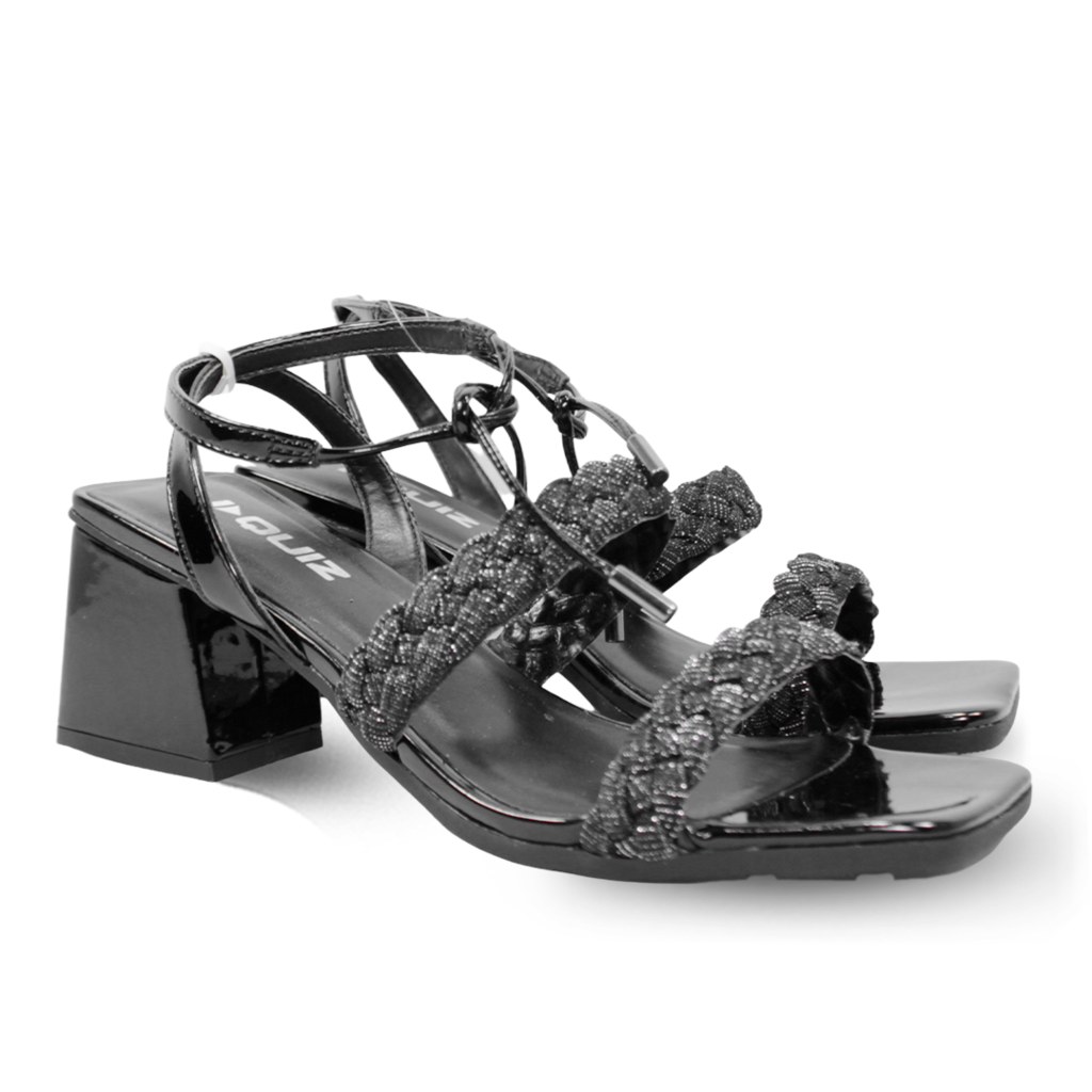 Sandália Quiz Lurex Glam Feminina - loja online