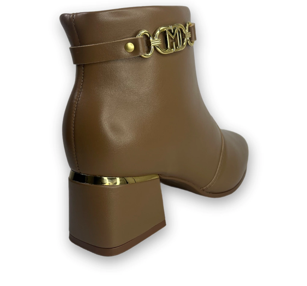 Bota Modare Ultraconforto Napa Feminina Caramelo -  Marsol Calçados 