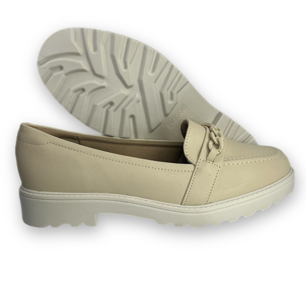 Sapato Mocassim Modare Napa Floather Feminino Creme - loja online