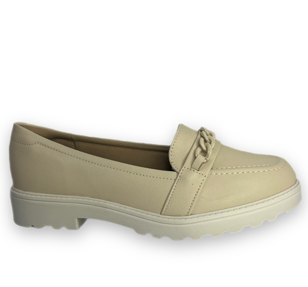 Sapato Mocassim Modare Napa Floather Feminino Creme