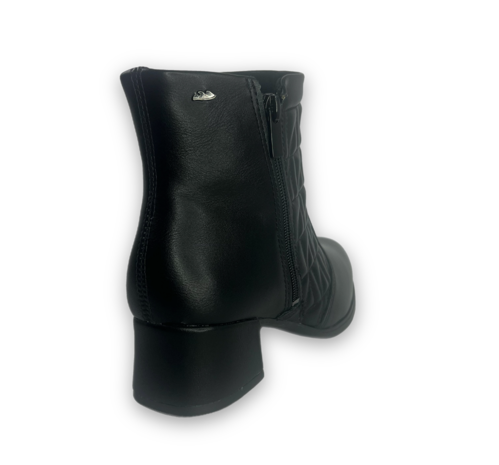 Bota Dakota Cano Baixo Napa Vertuo Feminina Preta -  Marsol Calçados 