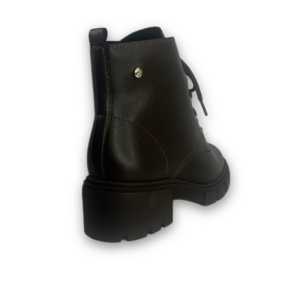 Bota Coturno Ramarim Napa Vegetal Plus Feminina Café -  Marsol Calçados 