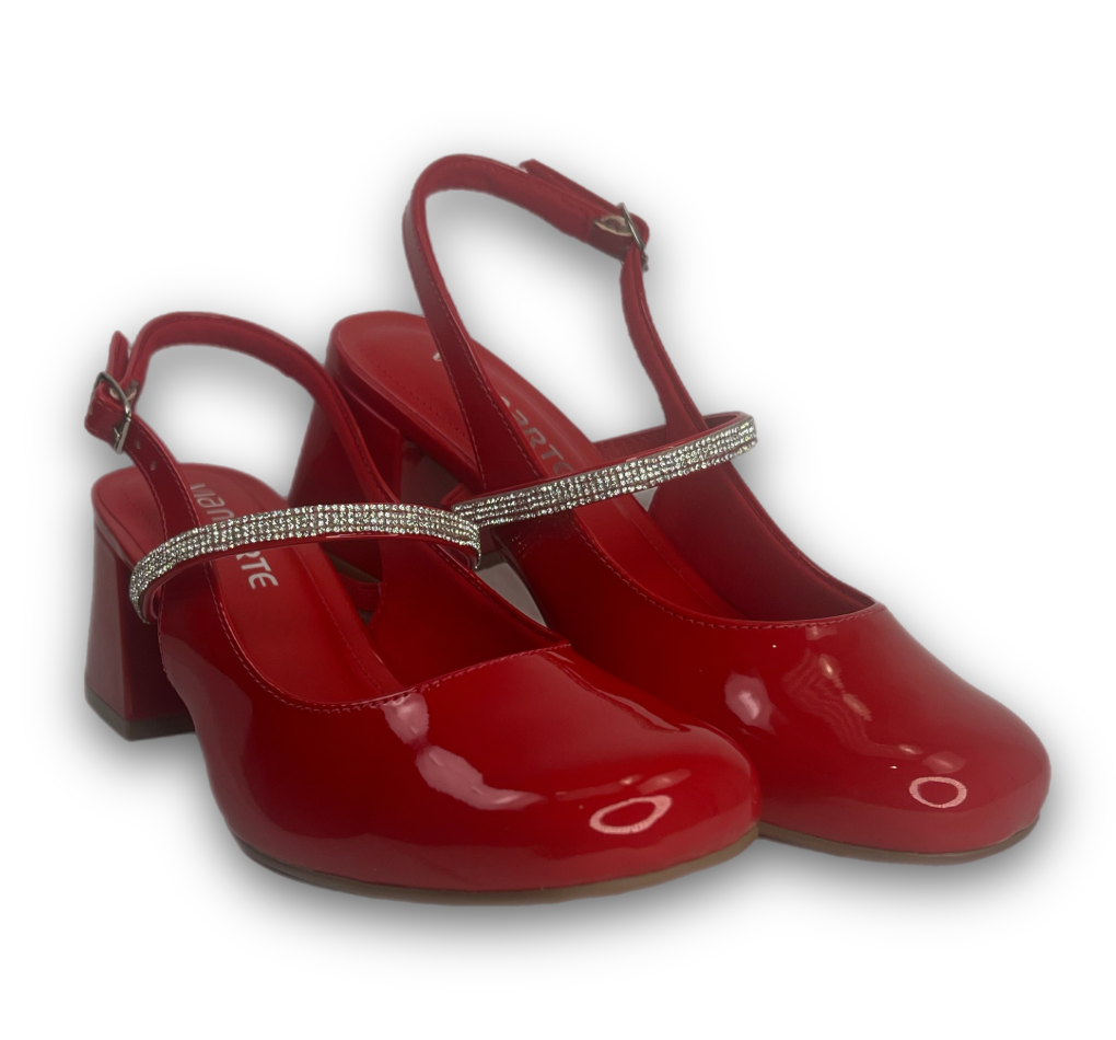 Sapato Mary Jane Via Marte Verniz Feminino Vermelho - loja online