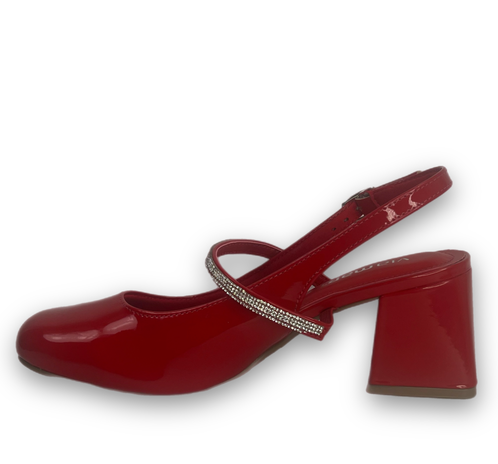 Sapato Mary Jane Via Marte Verniz Feminino Vermelho - comprar online