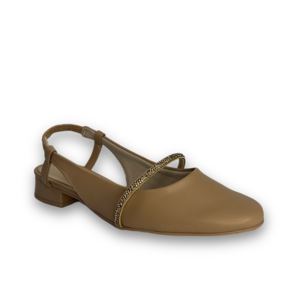 Sapato Ramarim Chanel Napa Plus Feminino Nude na internet