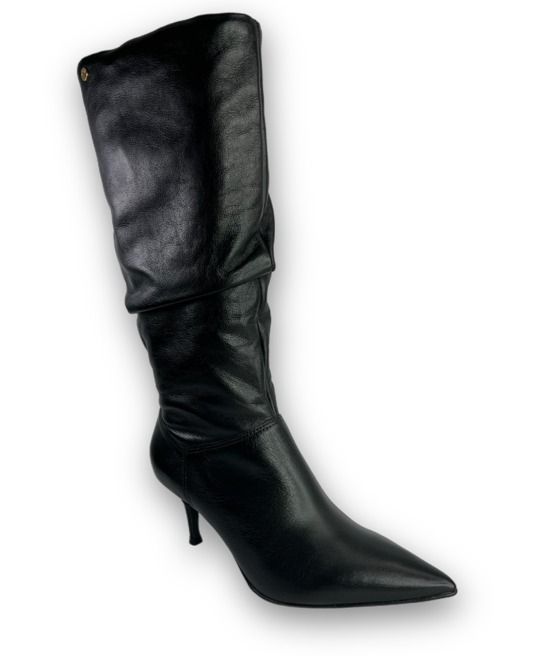 Bota Parô Solis Cano Alto Couro Soft Feminina Preta na internet