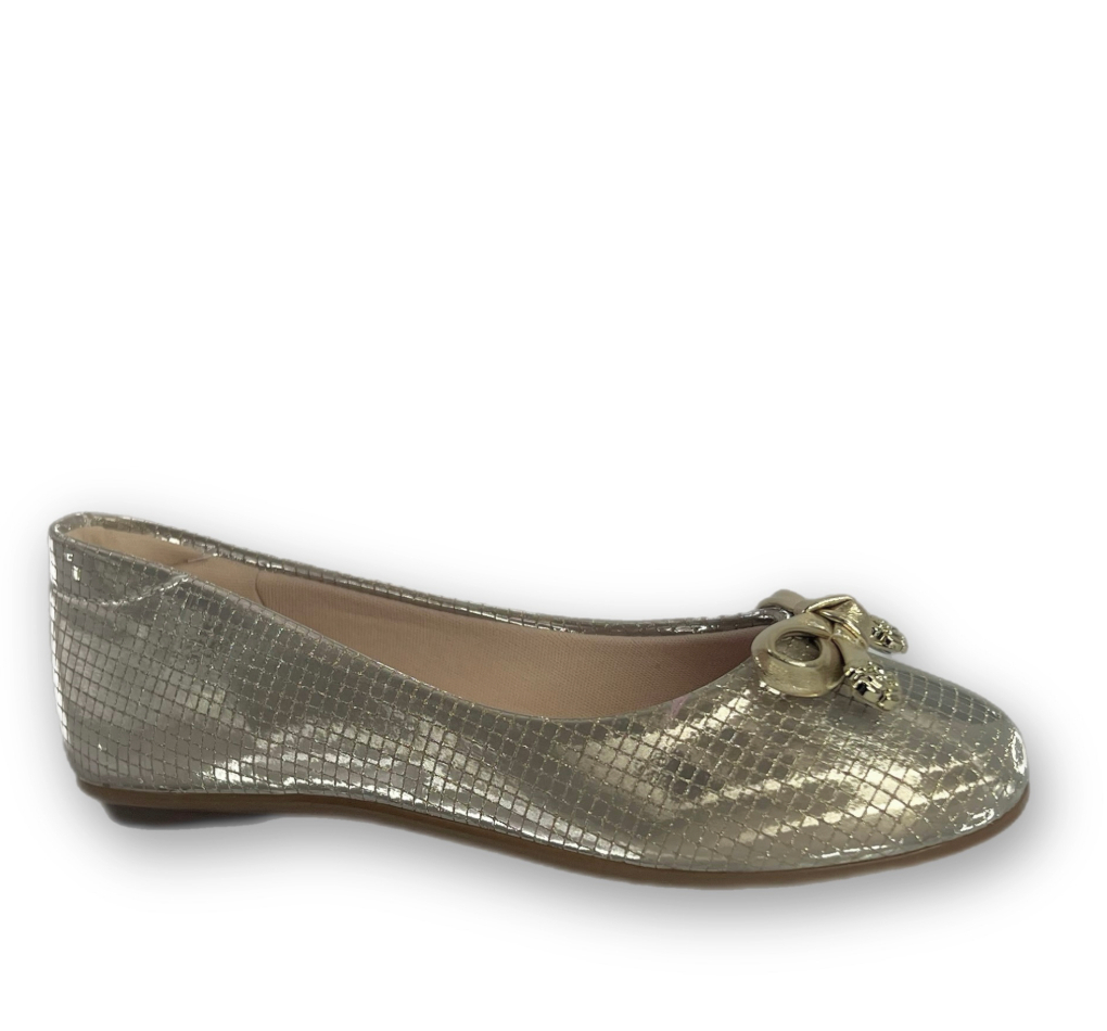 Sapatilha Molekinha Napa Metalizada Menina Dourado