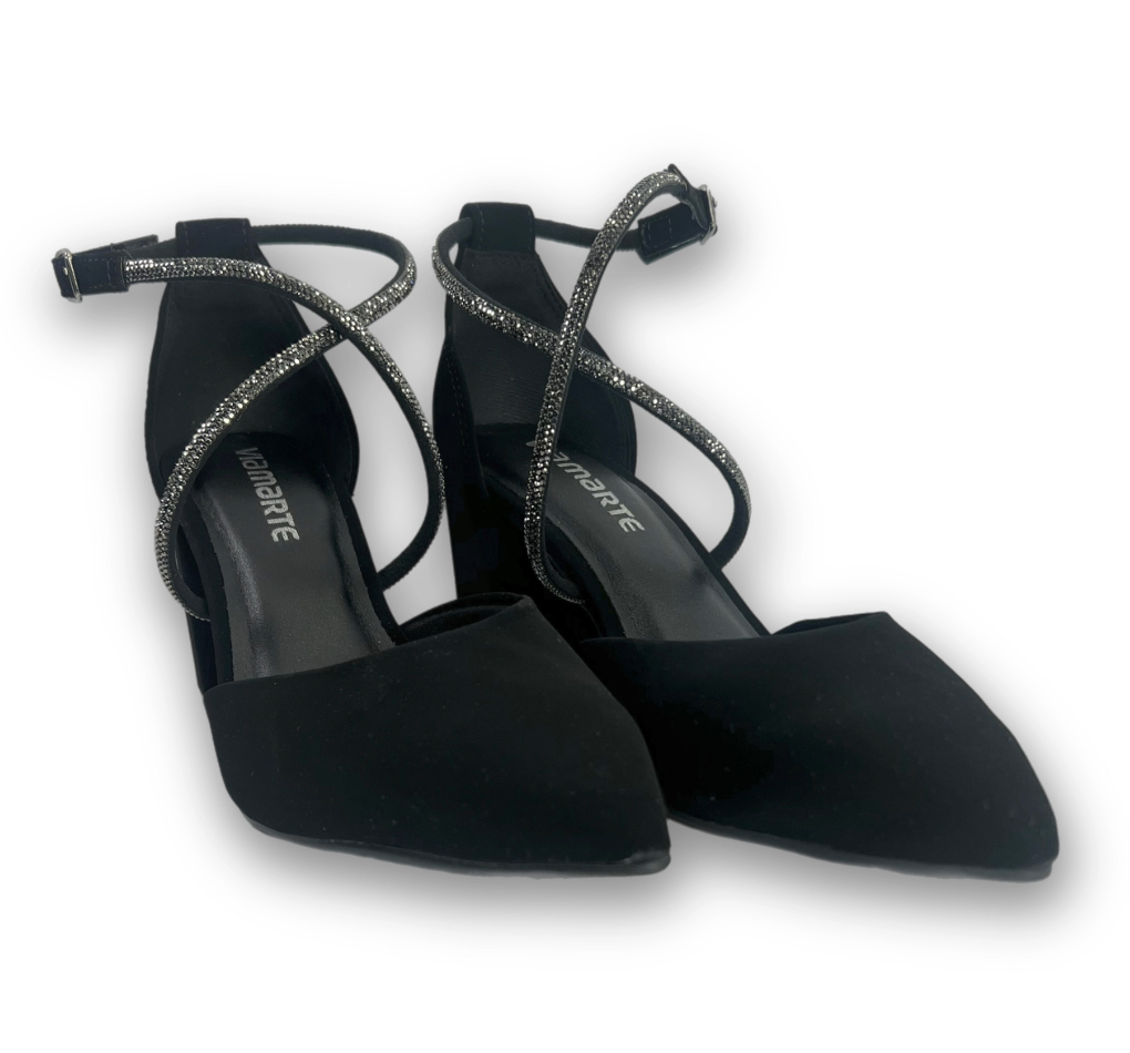 Sapato Via Marte Social Nobuck Feminino Preto - loja online