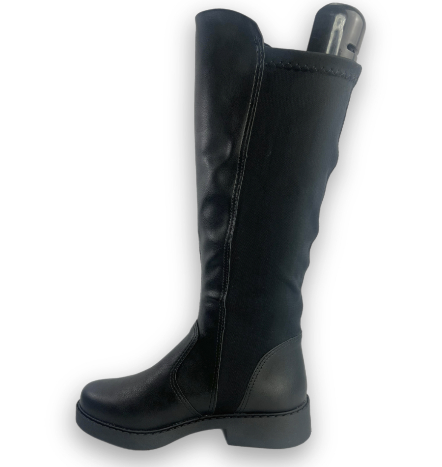 Bota Pink Cats Cano Longo Napa Berteli Menina Preta - comprar online