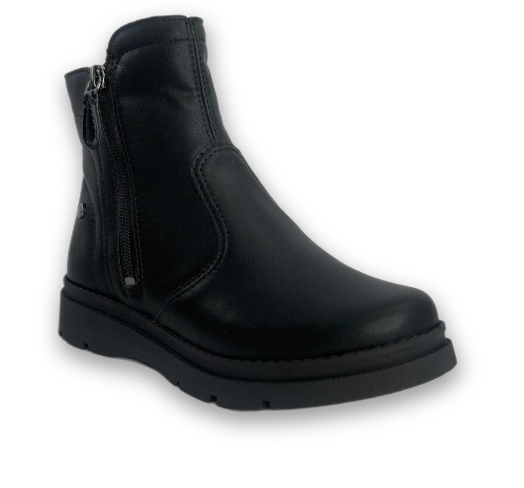 Bota Pink Cats Cano Curto Napa Almeria Menina Preta na internet