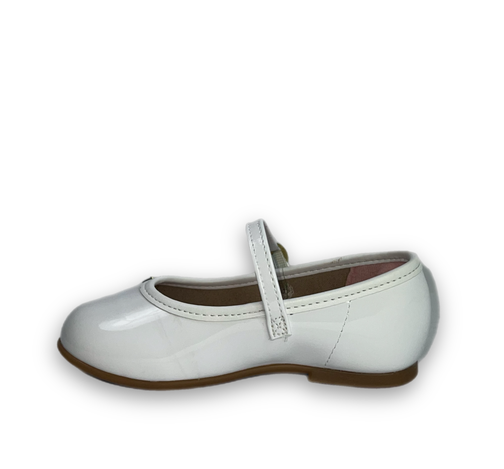 Sapatilha Molekinha Baby Verniz Premium Menina Branca - comprar online