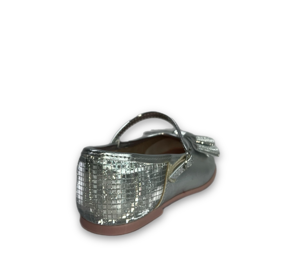 Sapatilha Molekinha Baby Napa Metal Premium Menina Prata -  Marsol Calçados 