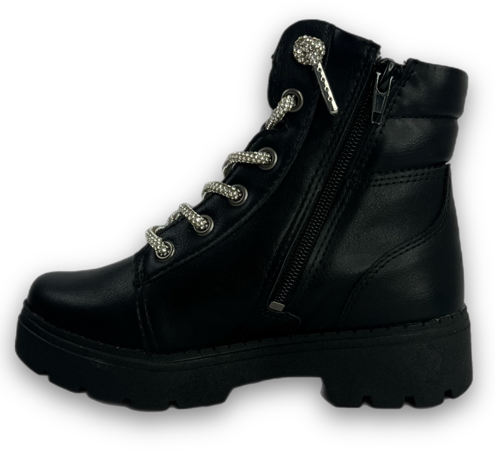 Bota Coturno Pink Cats Napa Berteli Menina Preto - comprar online