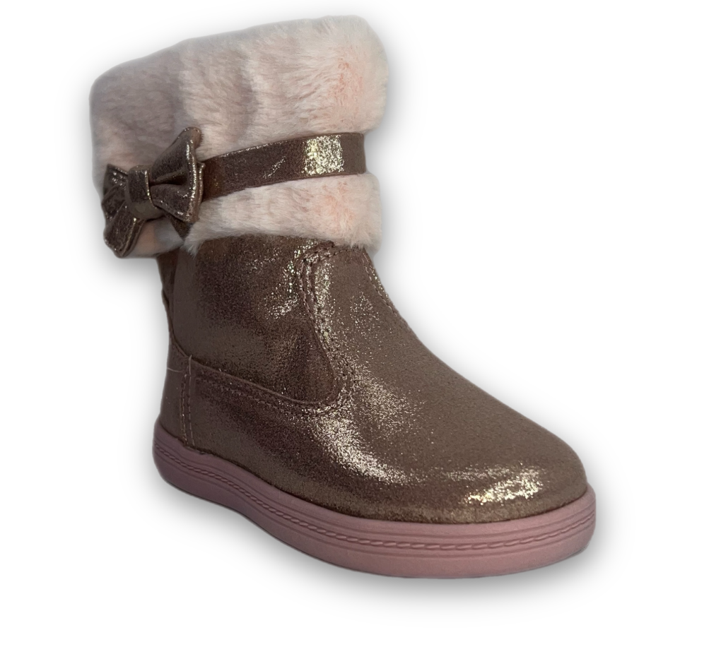 Bota Molekinha Baby Camurça Metal Glam Menina Rosa na internet