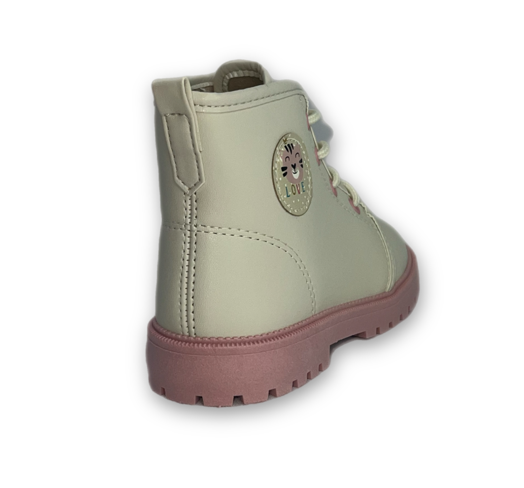 Bota Molekinha Baby Napa Berlim Milano Menina Branco -  Marsol Calçados 