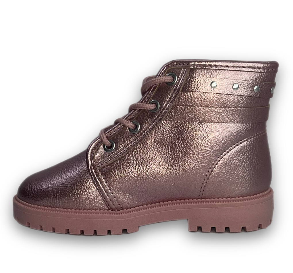 Bota Molekinha Baby Napa Metal Malibu Menina Rosa - comprar online