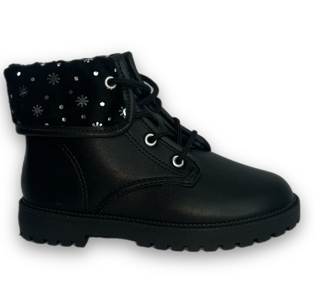 Bota Molekinha Baby Napa Belim Menina Preta