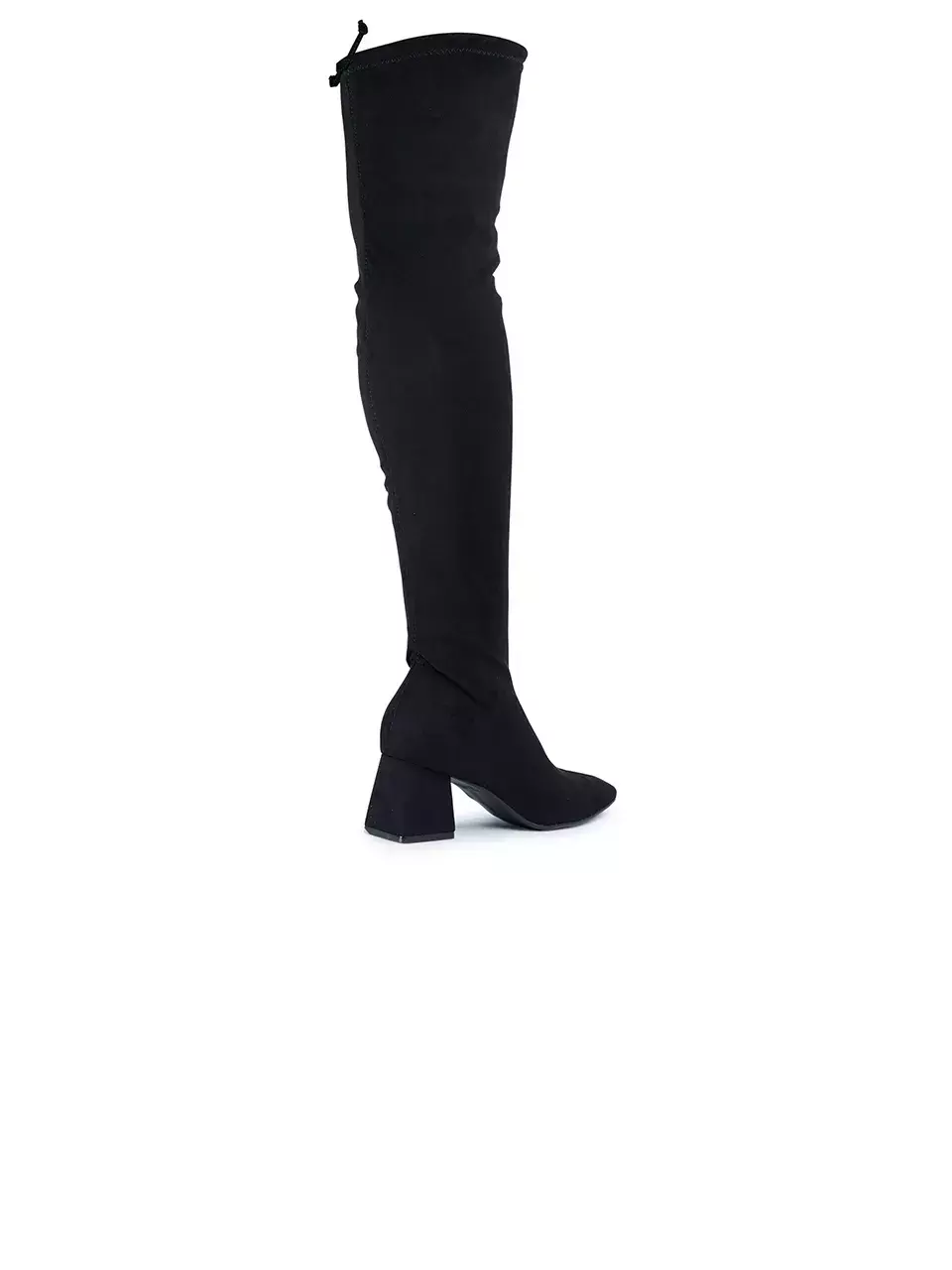 Bota Bebecê Over Knee Camurça Stretch Feminina Preta - loja online