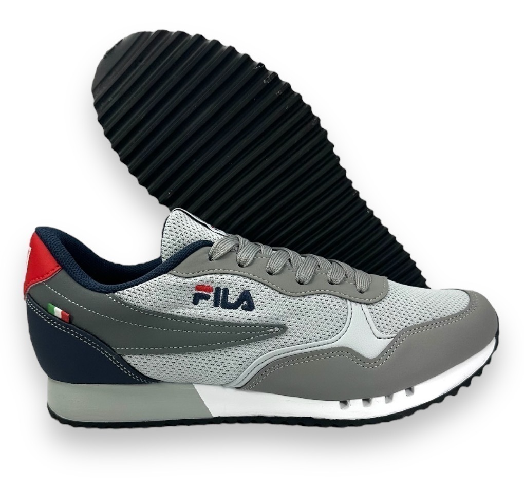Tênis Fila Euro Jogger Sport II Tecido Masculino Cinza - loja online