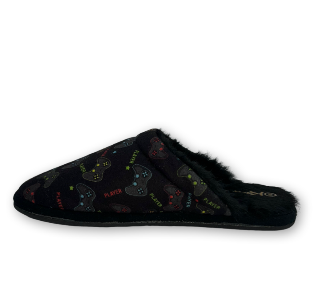 Chinelo Katurê Forrado Pelo Soft Game Player Unixes Preto - comprar online